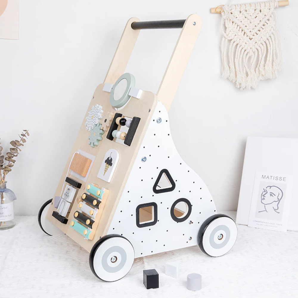 Trotteur en bois multifonctions
