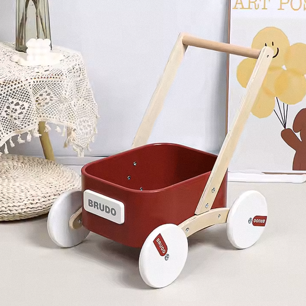 Chariot en bois petits marcheurs